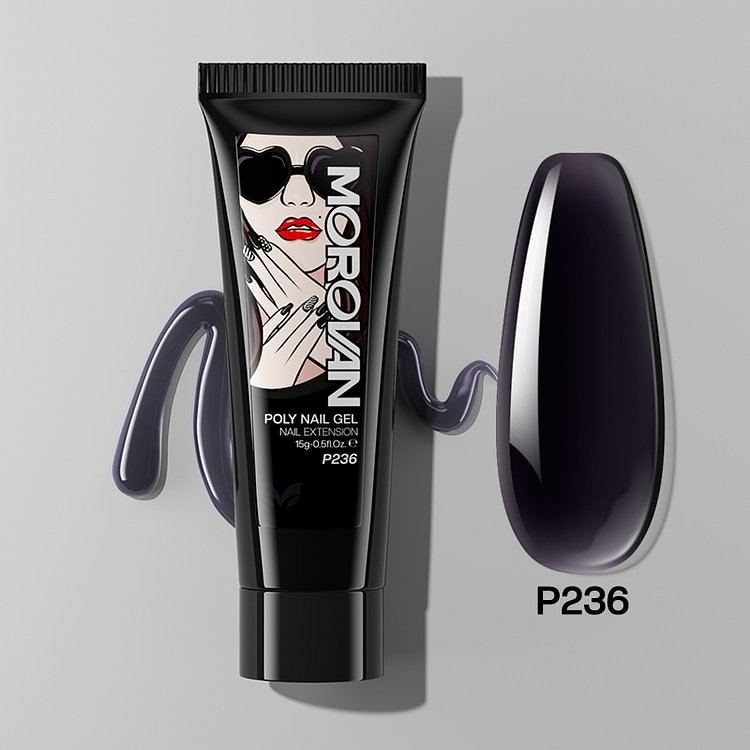 Night Purple Poly Nail Gel