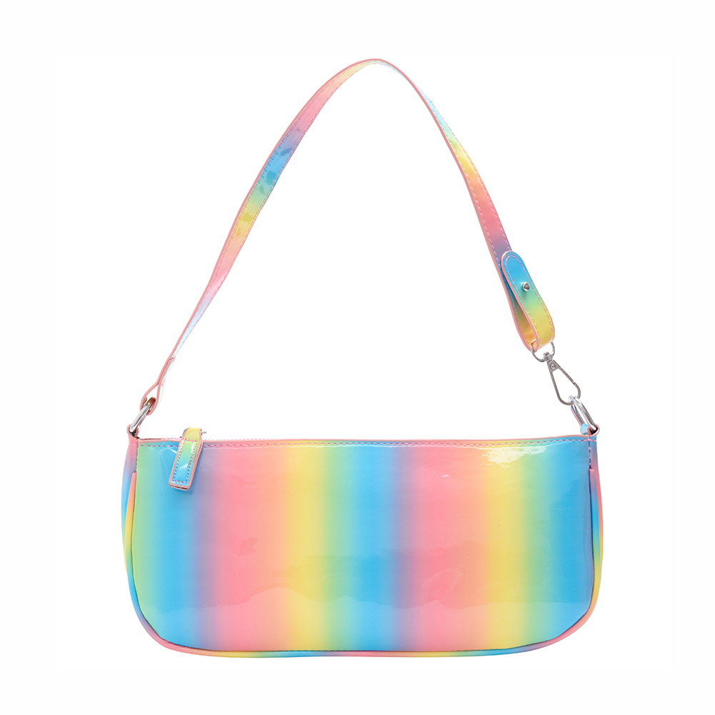 Women Rainbow Handbag PU Leather Tote Casual Zipper Underarm Shoulder Bag, 501 Original
Women Rainbow Handbag PU Leather Tote Casual Zipper Underarm Shoulder Bag, 501 Original