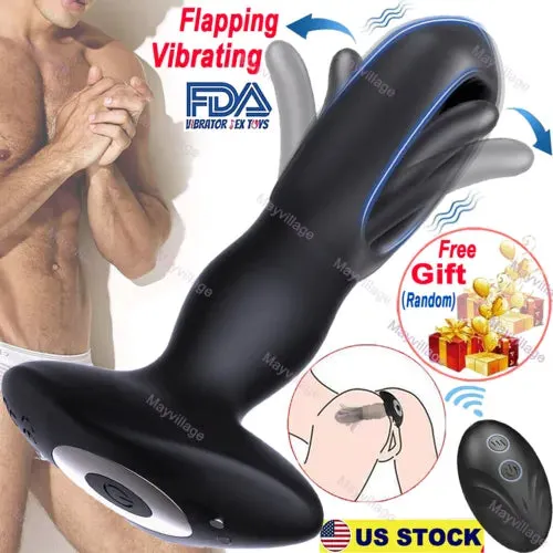 pornhint Pornhint Flapping Anal Butt Plug Dildo Vibrator Prostate Massager Sex Toys for Men Women