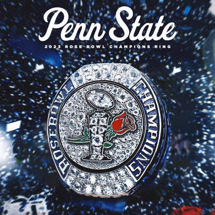 Penn State football reveals Rose Bowl championship rings