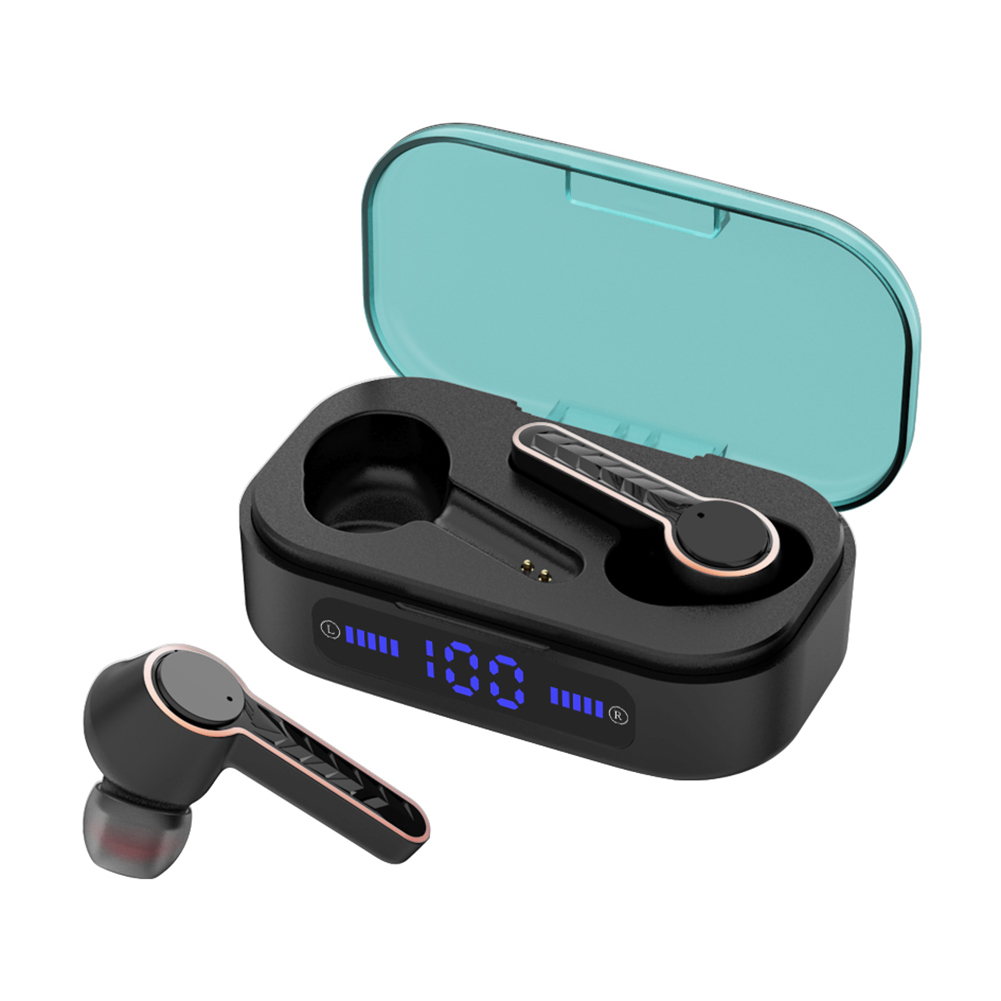 T19 TWS Wireless Bluetooth Mini Earphones Handsfree In-Ear MIC Headphones, Black, 501 Original
T19 TWS Wireless Bluetooth Mini Earphones Handsfree In-Ear MIC Headphones, Black, 501 Original
