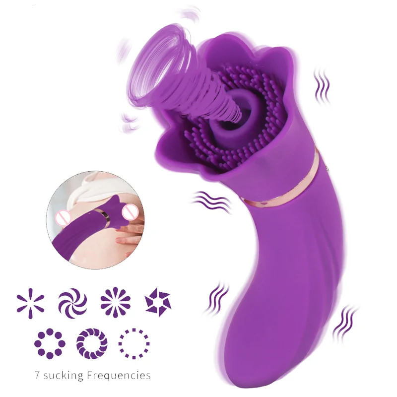 Flower Sucking Vibrator Nipple Massager G Spot Clitoris Stimulator Rosetoy Official