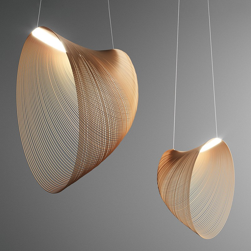 Creative Design Wooden Pendant Lamp Shade for Dining Room