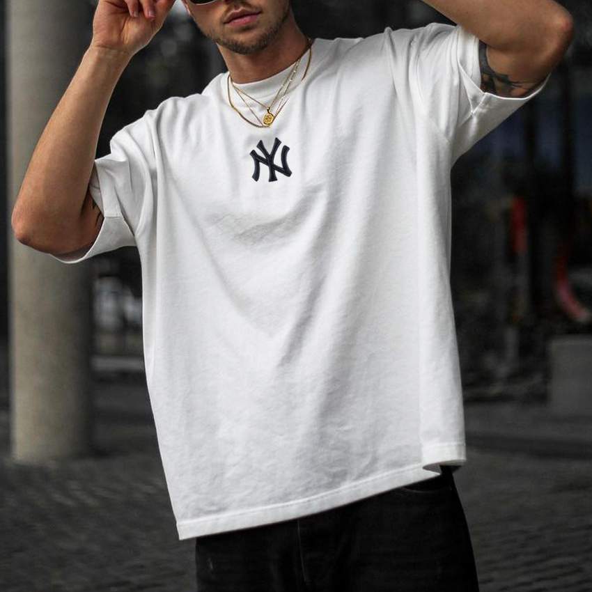 Oversiz Casual Men's "New York Yankees" Ed T-Shirt