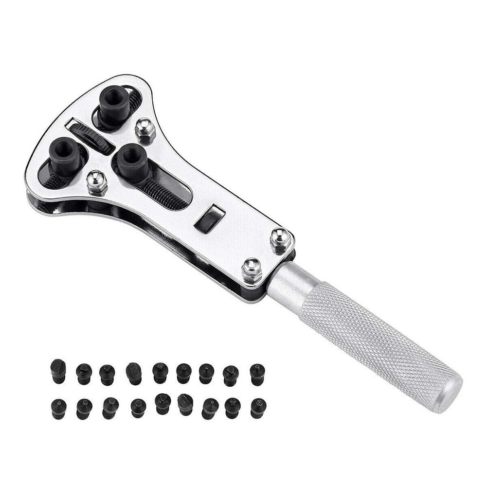 Adjustable Watch Screw Back Remover Battery Wrench Repair Set 18 Steel Pins, 501 Original
Adjustable Watch Screw Back Remover Battery Wrench Repair Set 18 Steel Pins, 501 Original