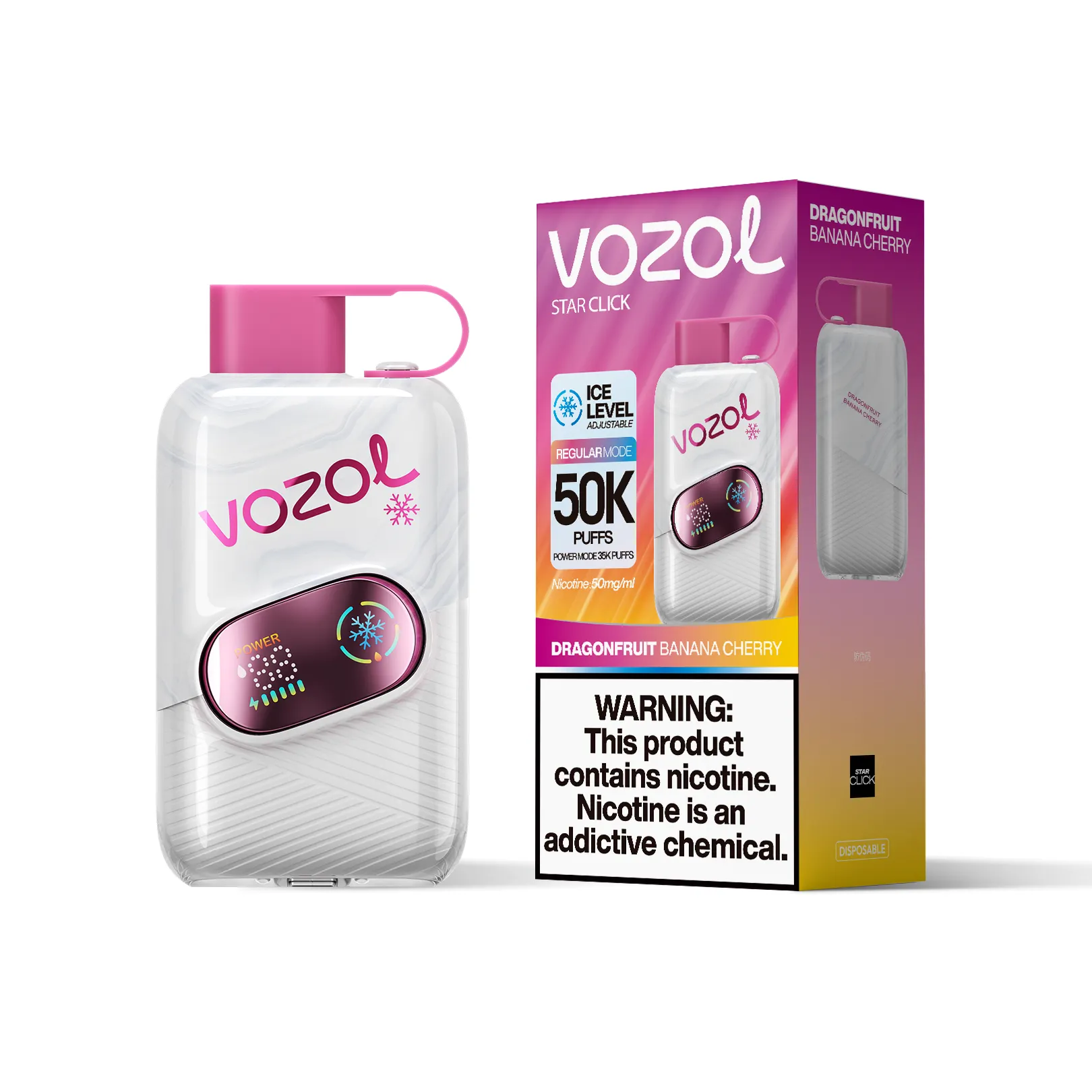disposable vapes in bulk VOZOL STAR CLICK 50000 Puffs Vape Airbar Diamond:Blueberry Raspberry njoy disposable vape NJOY Bold sour candy flavor
