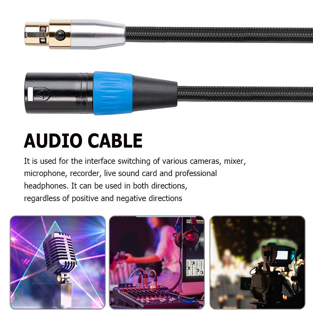 XLR Male to Mini XLR Female Audio Cable Connector for Canon Camera Adapter, 3m, 501 Original
XLR Male to Mini XLR Female Audio Cable Connector for Canon Camera Adapter, 3m, 501 Original