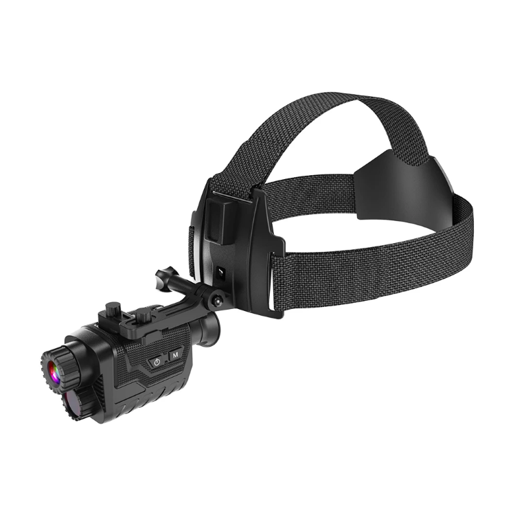 BekinTek 4K 3D Helmet Mounted Night Vision Monocular Head Mountable Goggles Rechargeable Optics Telescope IR Full Dark Observing 7x Infrared 8x Digital Zoom 4K Video Record 36M Photo 800 Degrees Diopter Adjustment 4 Color Effect 13