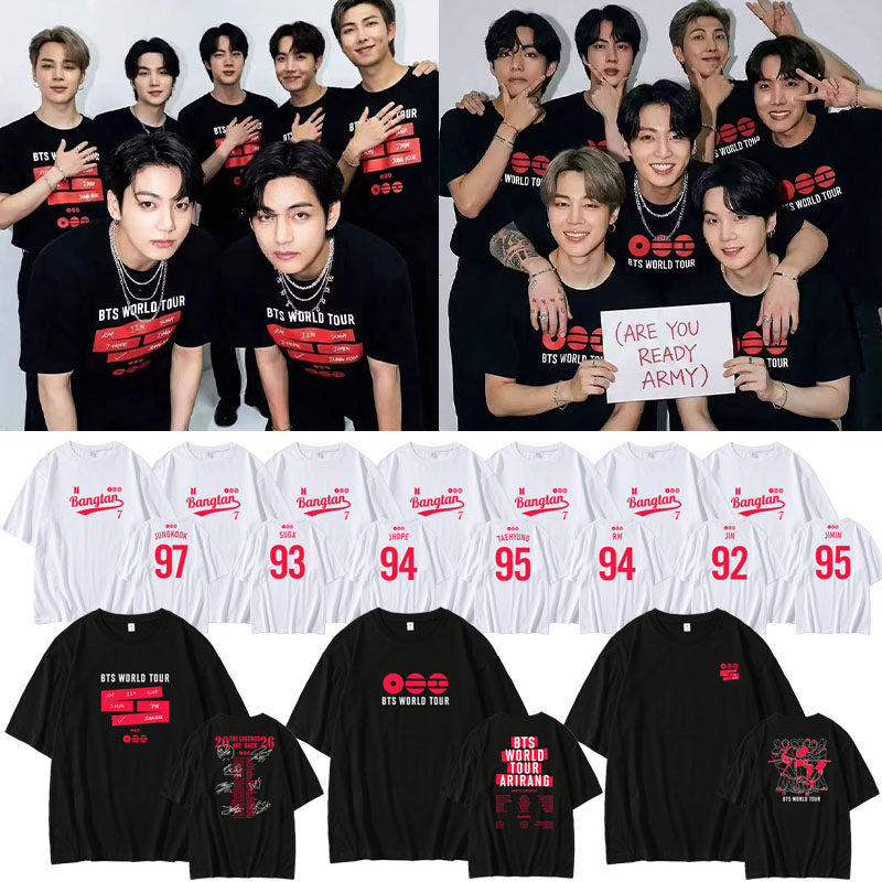 BTS Arirang Tour Concert T-Shirt | Official Member & OT7 Edition 💜
