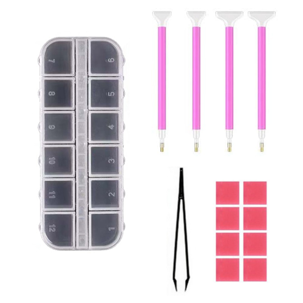 Diamond Painting Accessories Kits Roller Pen Tray Tweezer for DIY