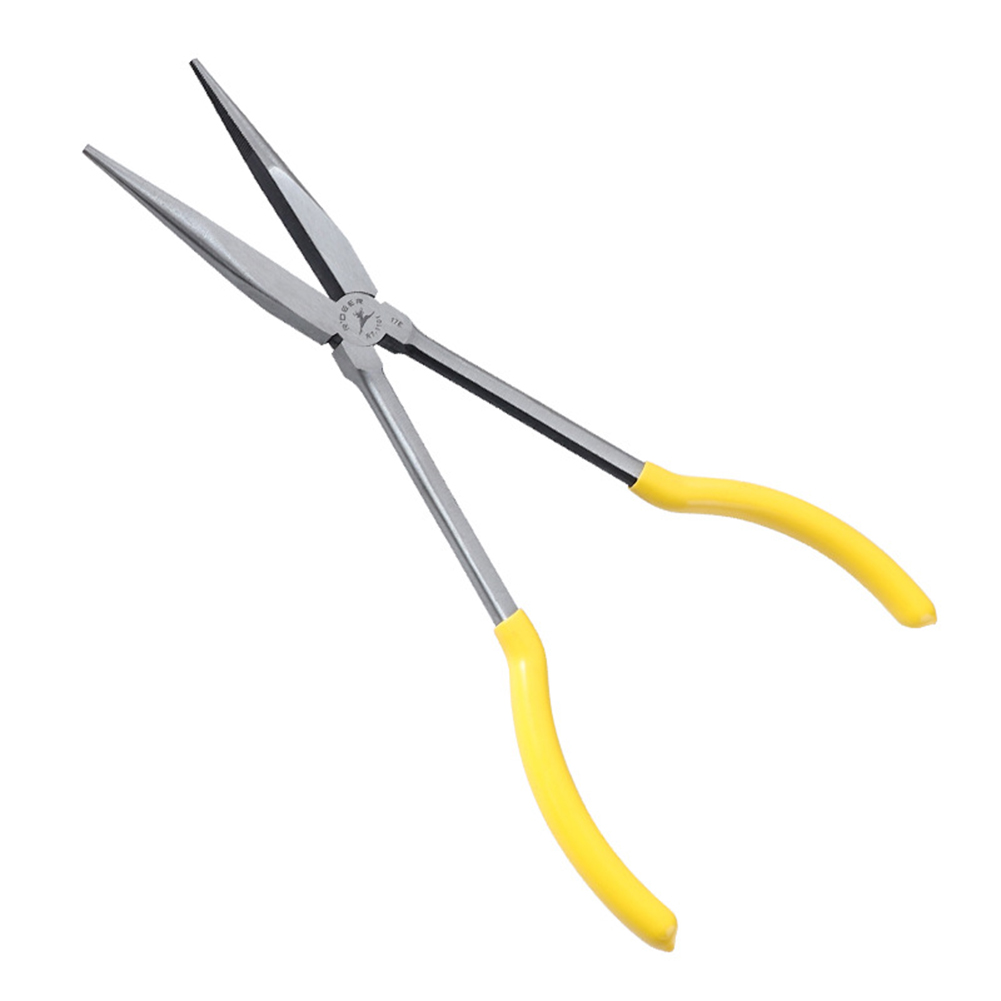 11 inch Long Nose Plier 0/45 Degrees Bent Nose Plug Cable Puller Hose Clamp, Rt-1101, 501 Original
11 inch Long Nose Plier 0/45 Degrees Bent Nose Plug Cable Puller Hose Clamp, Rt-1101, 501 Original