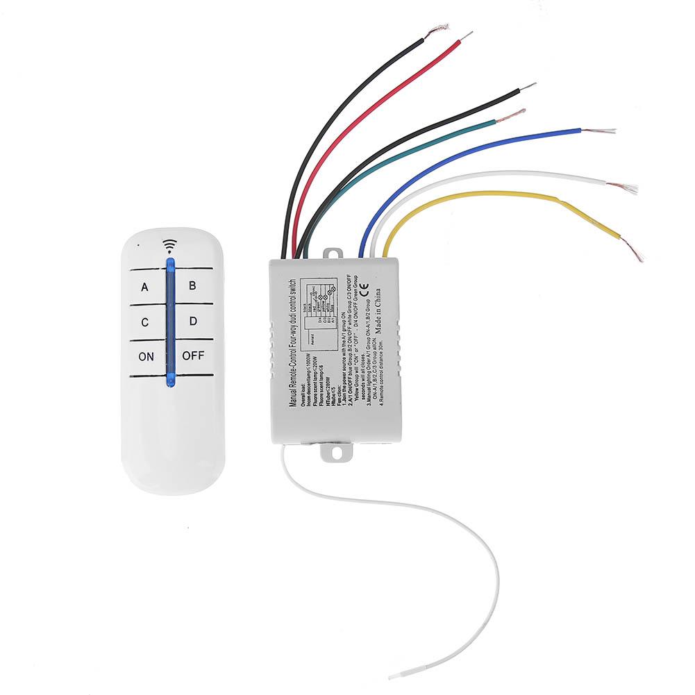 4 Relay 220V Digital Intelligent Wall Lamp Wireless Remote Control Switch, 501 Original
4 Relay 220V Digital Intelligent Wall Lamp Wireless Remote Control Switch, 501 Original