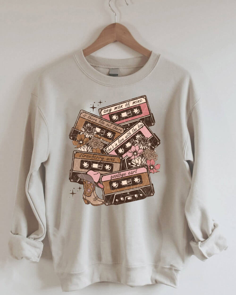 90s Country Cassette Tapes Sweatshirt