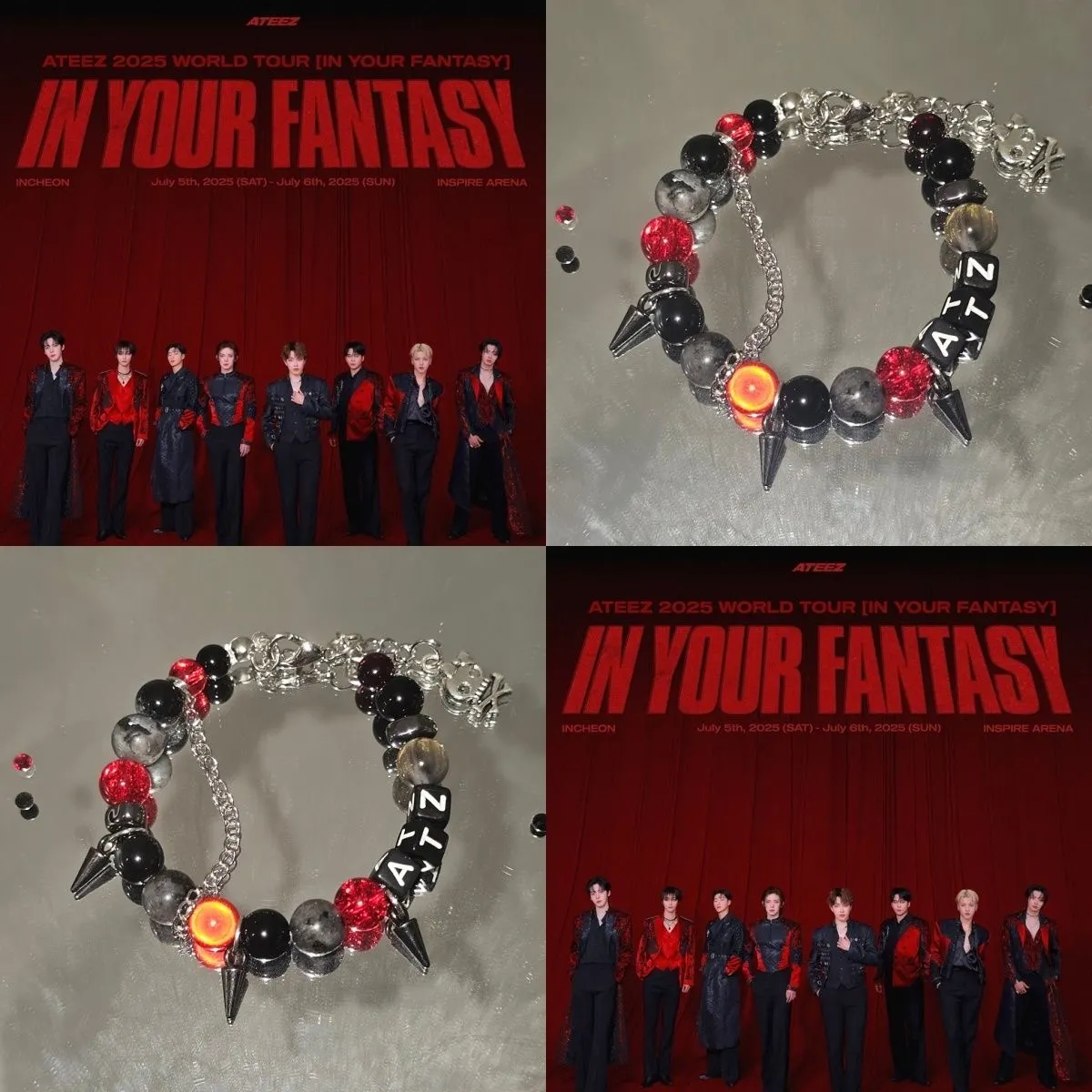 2025 ATEEZ In Your Fantasy World Tour Inspired Bracelet