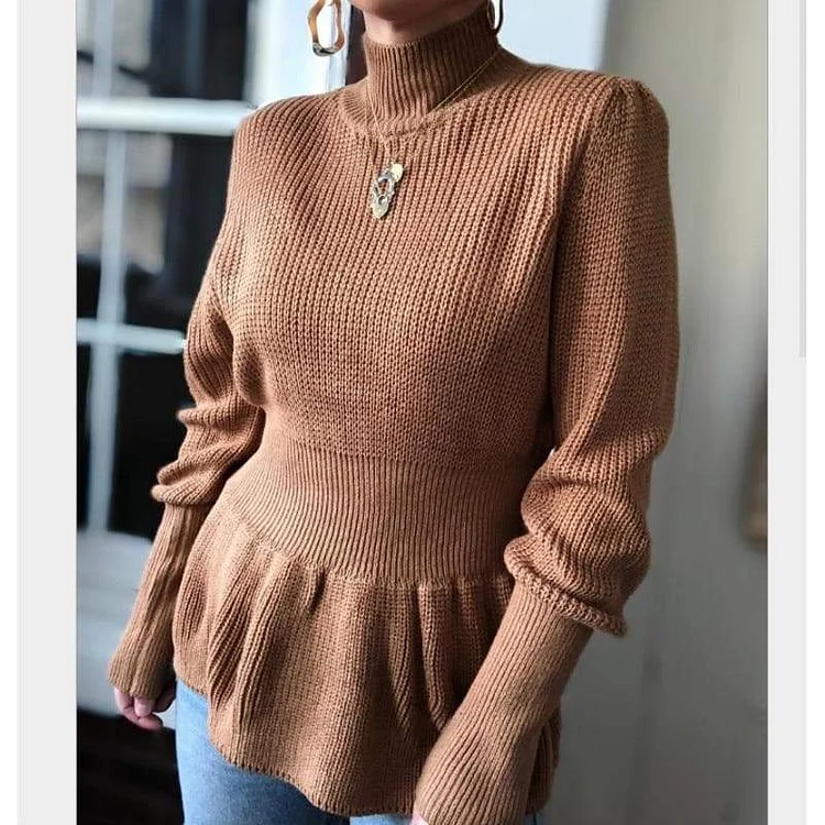 Dark Academia Autumn Turtleneck Sweater Knitwear SP16637