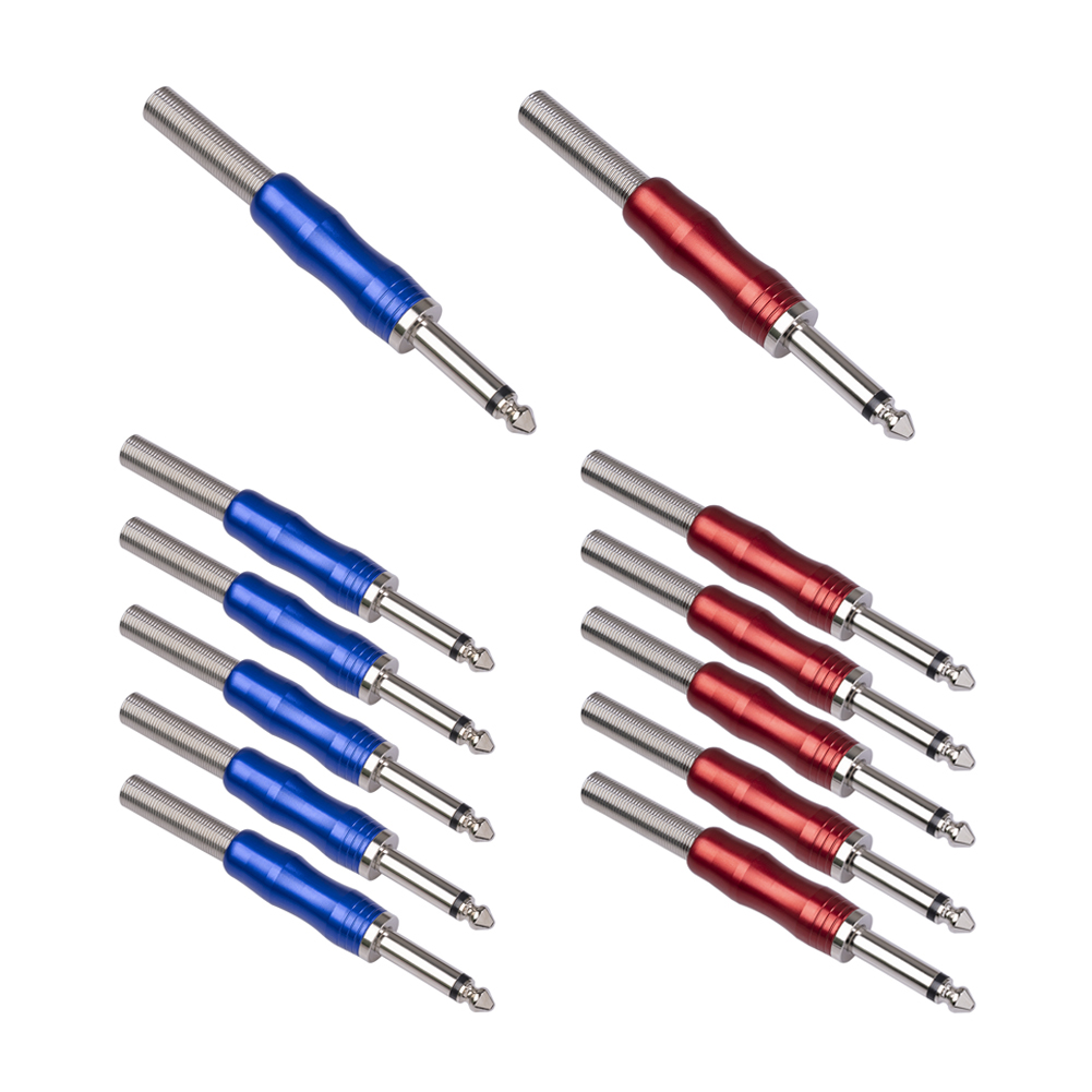 1/4 inch Audio Plugs Solder Type Straight 6.35mm TS Male Connector w/Spring, Blue, 501 Original
1/4 inch Audio Plugs Solder Type Straight 6.35mm TS Male Connector w/Spring, Blue, 501 Original