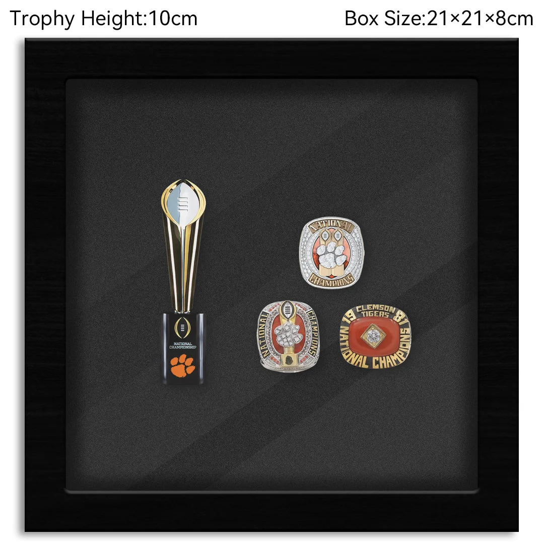 Clemson Tigers College CFP National Championship NCAA Trophy&Ring Box