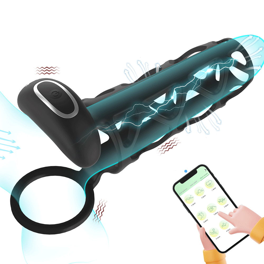 Johnson App / Wireless Remote Control Penis Sleeve - Rose Toy