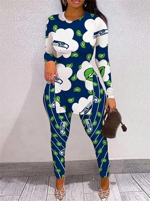 Seattle Seahawks
Limited Edition High Slit Shirts And Leggings Two-Piece Suits