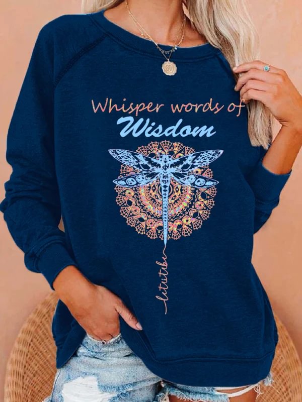 Comstylish Hippie Casual Print Sweatshirt