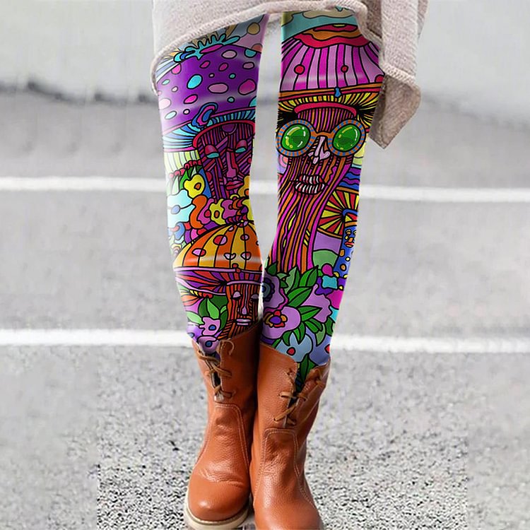 Hippie Art Personality Casual Leggings