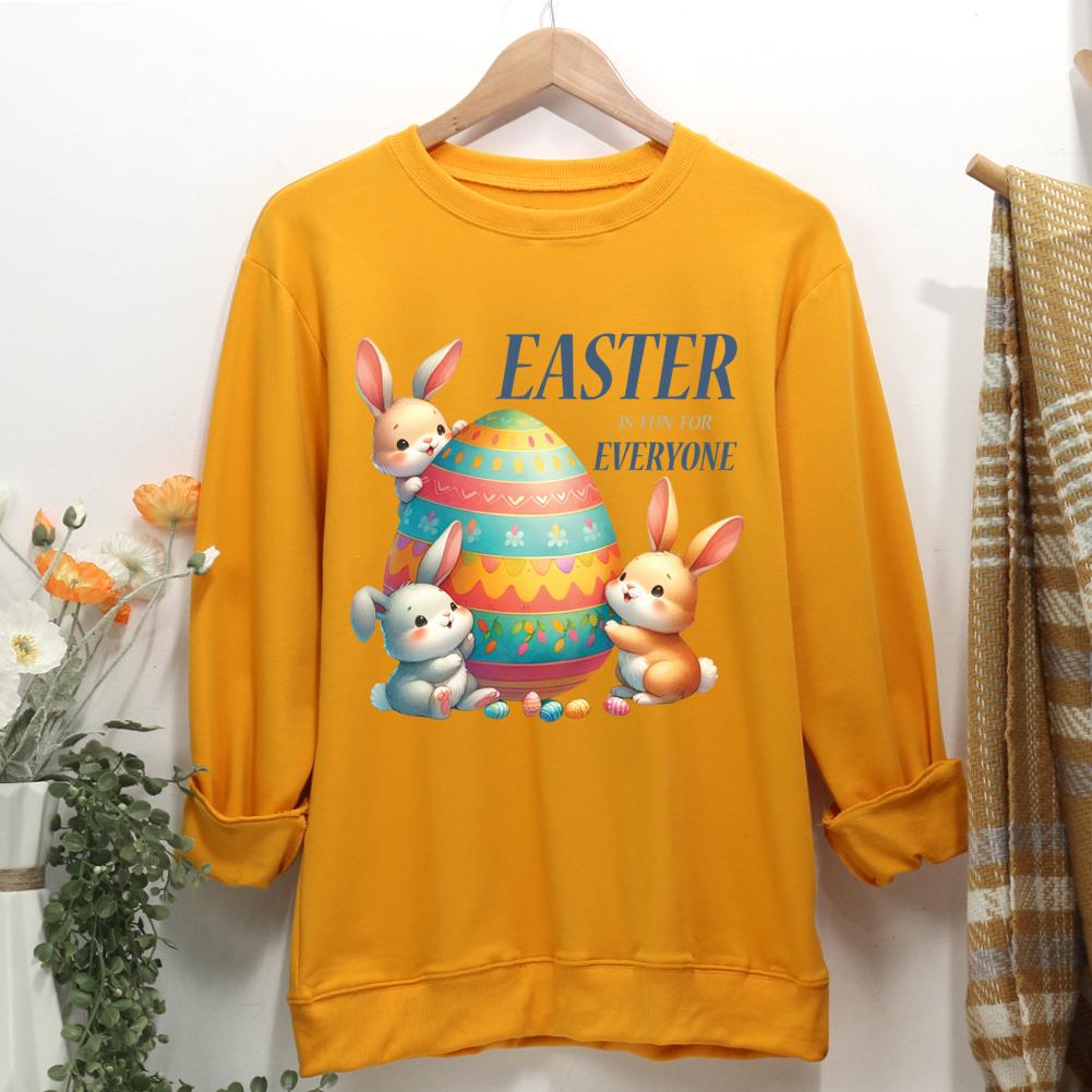 Easter is fun for everyone Women Casual Sweatshirt-0025364-Guru-buzz