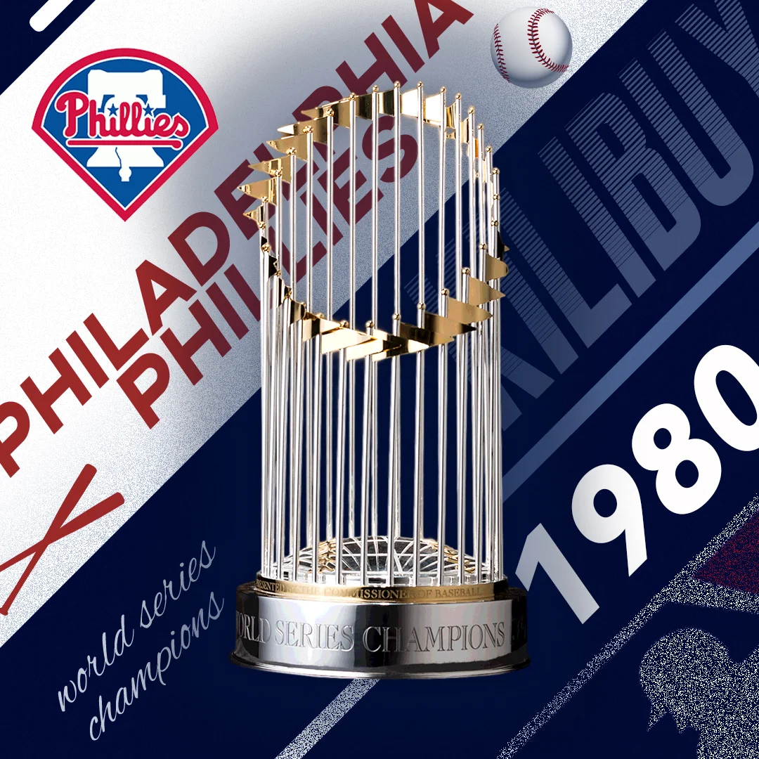 【MLB】1980 PHILADELPHIA PHILLIES MLB WORLD SERIES WINNER 