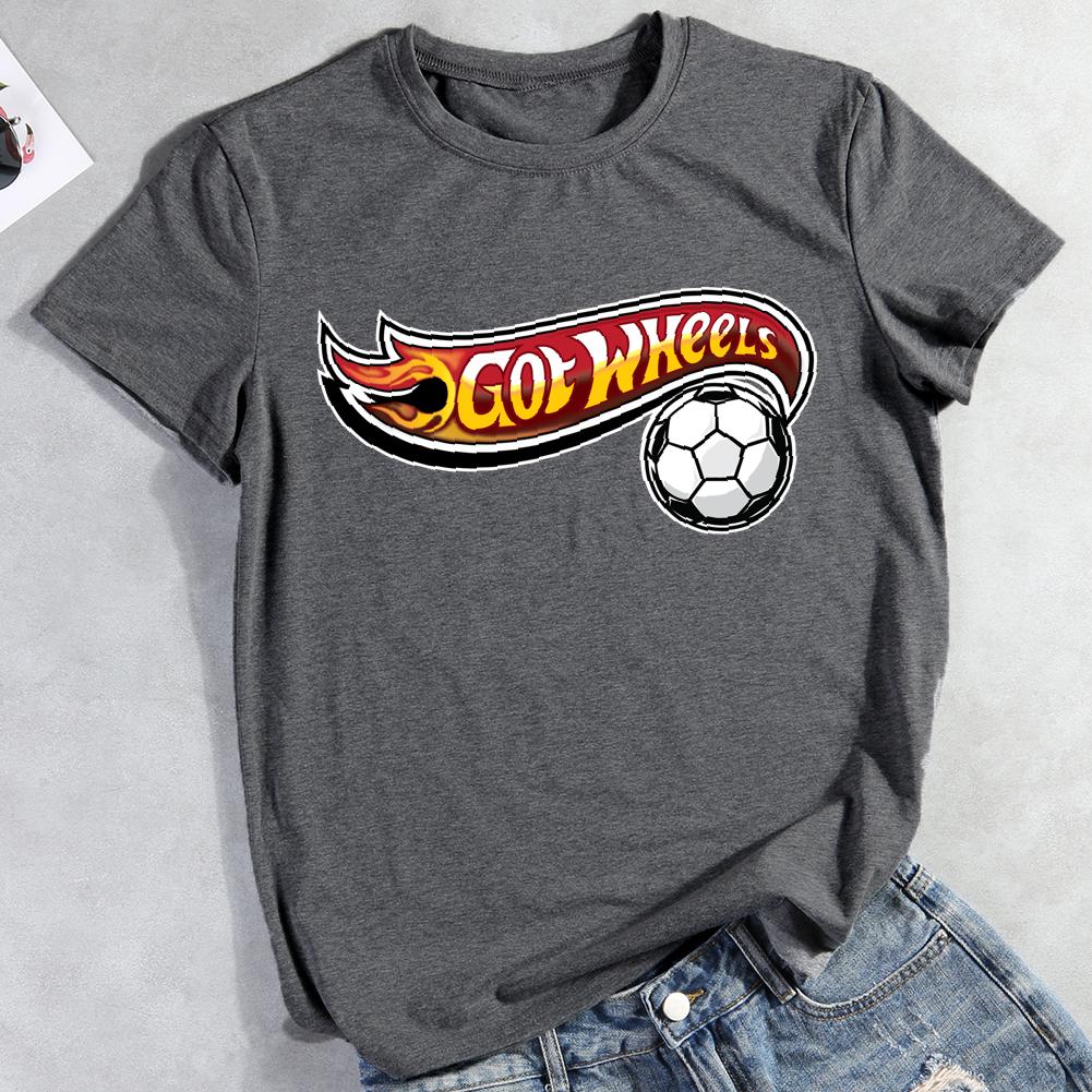 Soccer-Got Wheels Round Neck T-shirt-0019452-Guru-buzz
