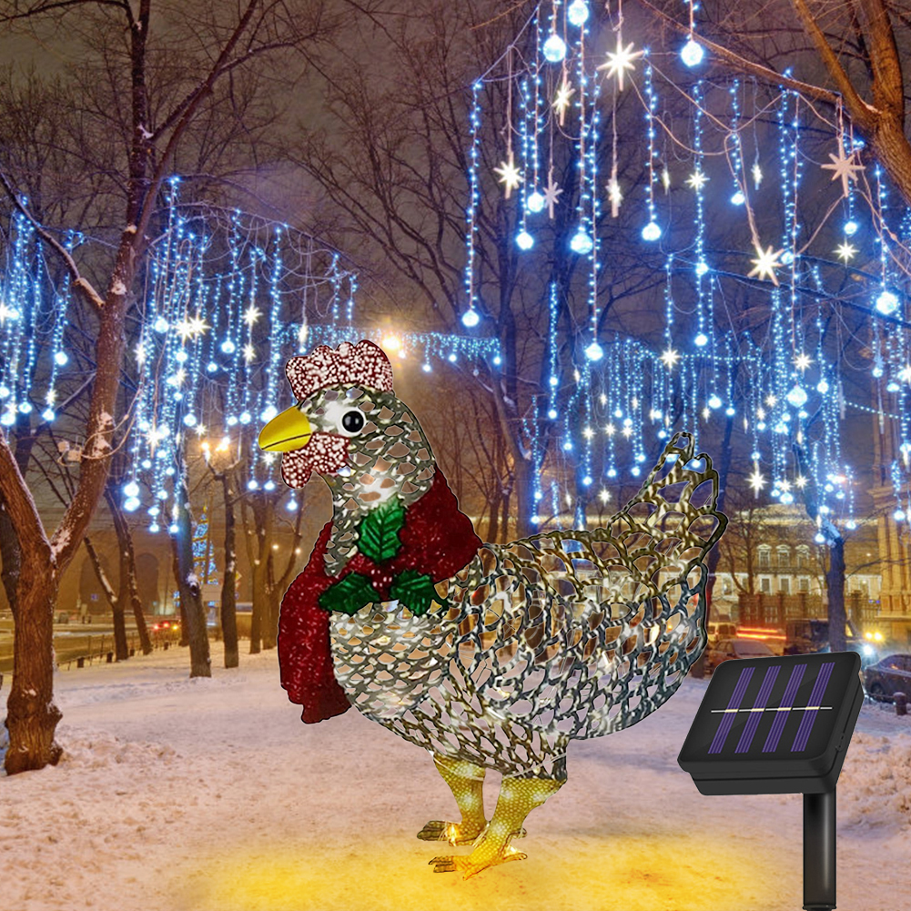 Solar Garden Light-Up Rooster Landscape Christmas Outdoor Ground Lawn Decor, 501 Original
Solar Garden Light-Up Rooster Landscape Christmas Outdoor Ground Lawn Decor, 501 Original