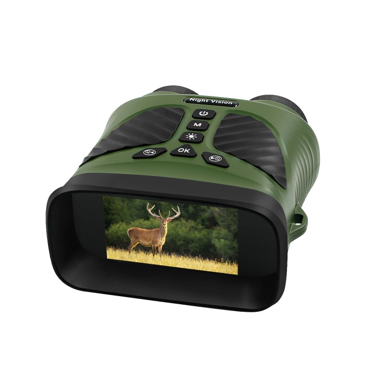 BekinTek Night Vision Binoculars Rechargeable Telescope Infrared NVG Goggles Full Dark Observing 7x IR Adjustment 8x Digital Zoom 2.5K Video Recording 40M Photo 3 Inches Large HD Screen with 32G TF Card for Low Light Bird Watching Camping Concerts 14