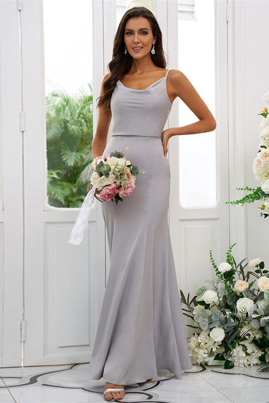 Spaghetti strap deals bridesmaid dress