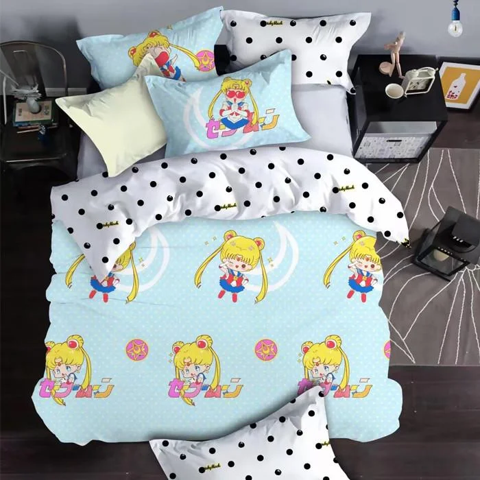 Sailor Moon Chibi Luna Bedding 4 Pieces Set SP179227