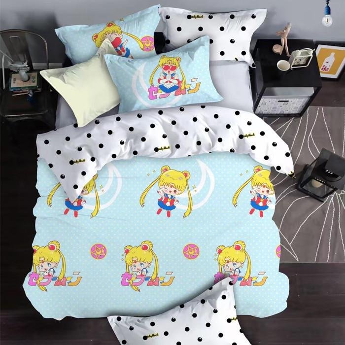 Sailor Moon Chibi Luna Bedding 4 Pieces Set SP179227