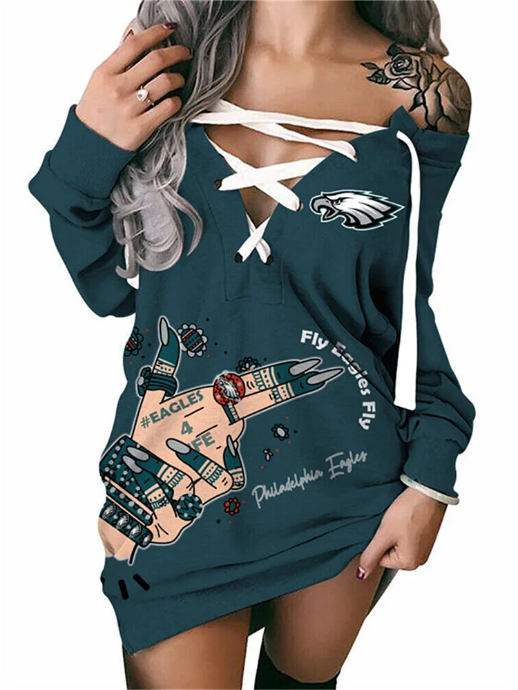 Philadelphia Eagles
Limited Edition Lace-up Sweatshirt