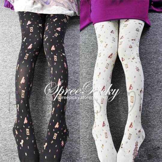 Final Stock! Gold Stamp Sands of Time Tights SP130058