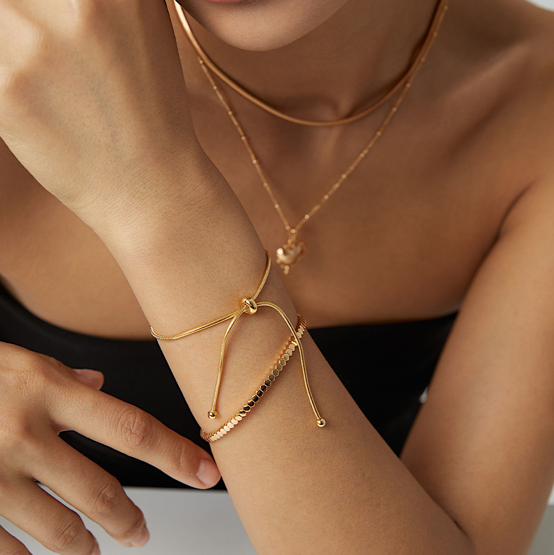 Luvbo Jewels Gallery bracelets Adorn your wrist with 18k gold vermeil  bracelets for every style. Add three or more to your cart!