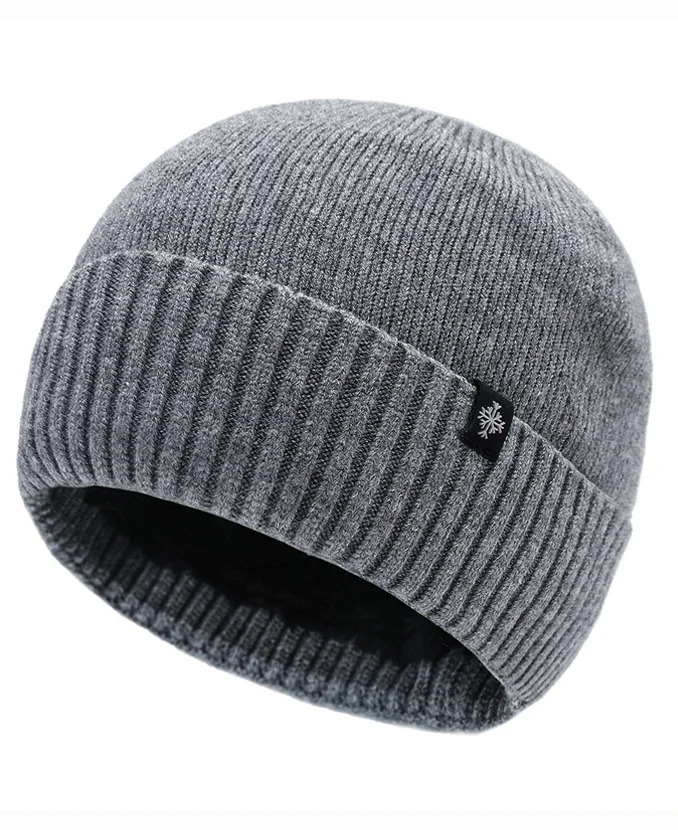 Daily Solid Thickened Fleece Lined Winter Knit Cap 