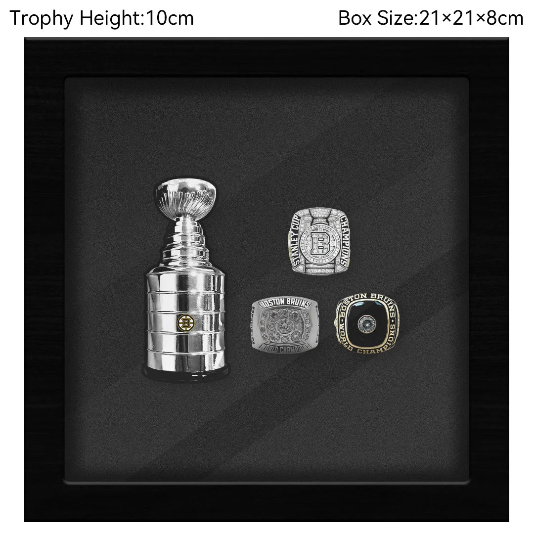 Boston Bruins  NHL Trophy And Ring Box