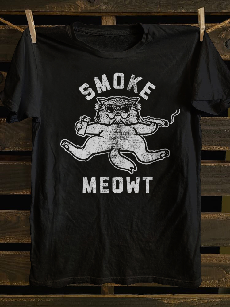 Smoke Meowt Cat Tshirt