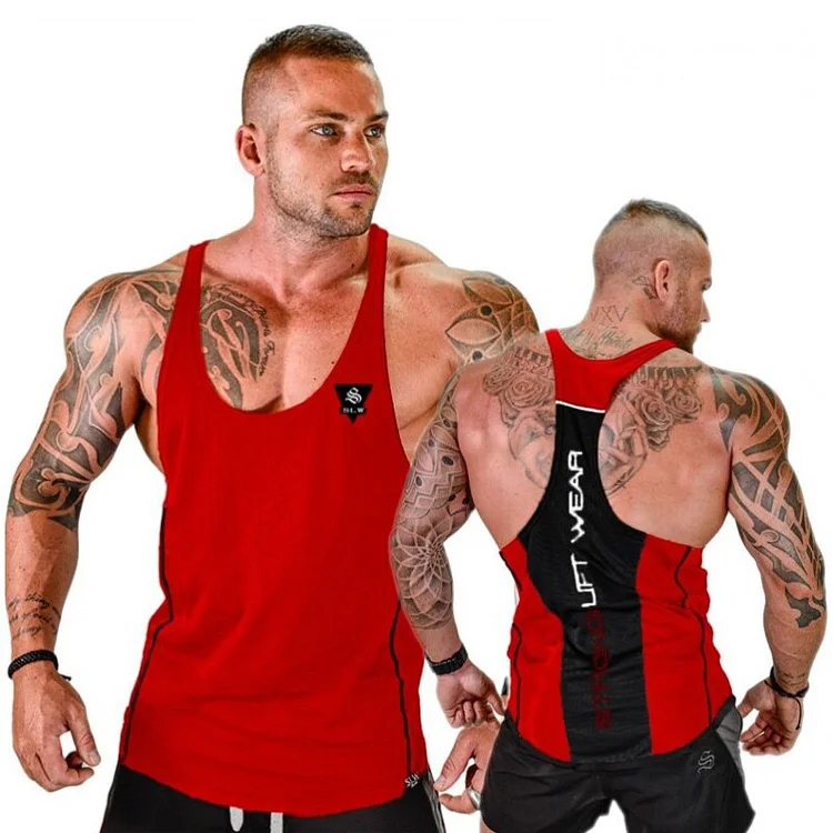 Bodybuilding sleeveless shirt Male Cotton clothing Casual Singlet vest Undershirt