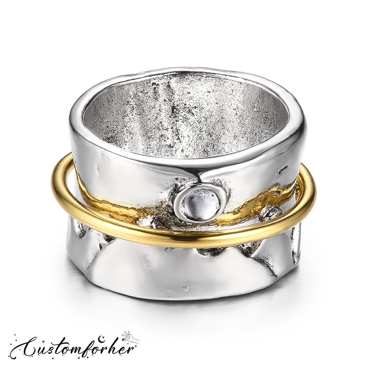 Fidget Moonstone Mountain Ring