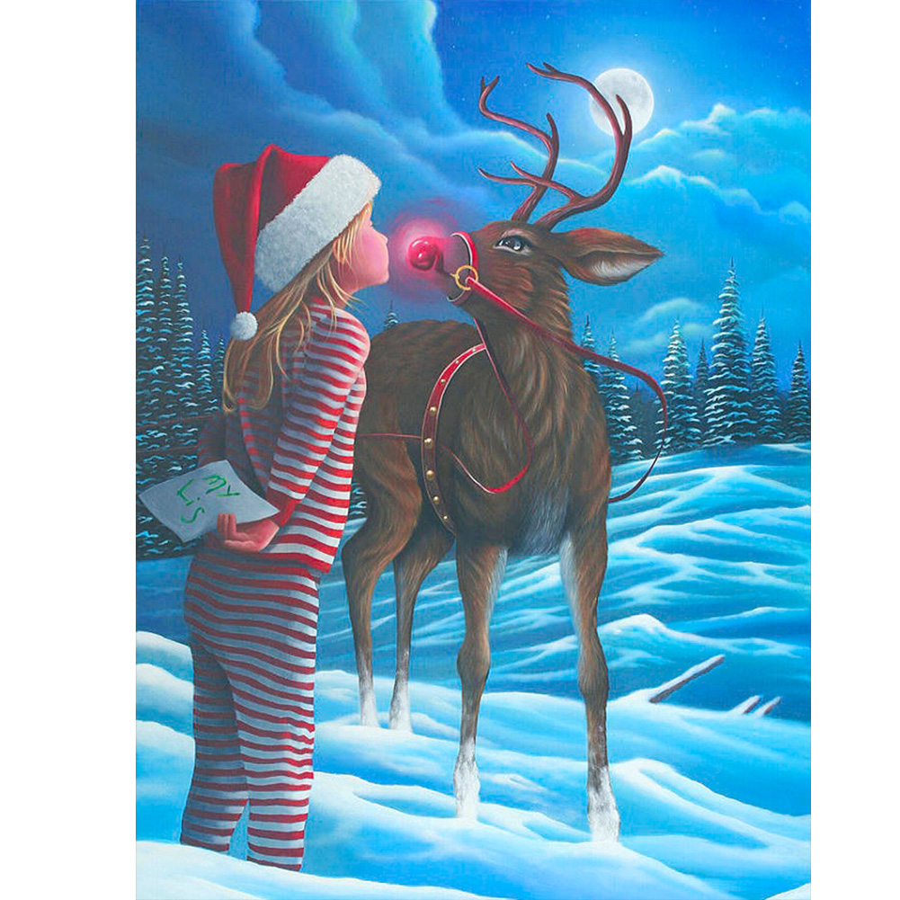 (Multi-Size) Girl Deer - Round/Square Drill Diamond Painting - 30*40CM, Square diamond 30*40cm, 501 Original
(Multi-Size) Girl Deer - Round/Square Drill Diamond Painting - 30*40CM, Square diamond 30*40cm, 501 Original