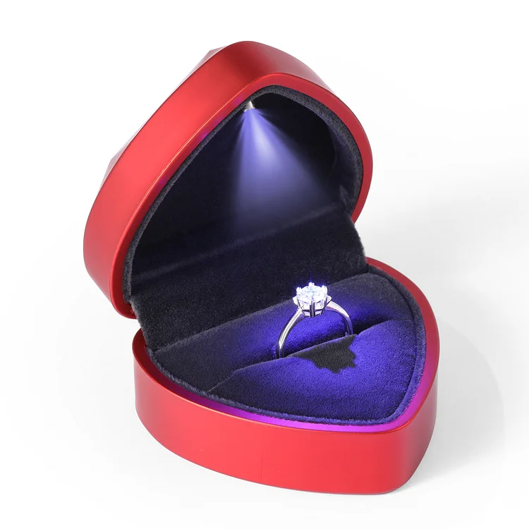 Boîte à bijoux coffret à bijoux bague créative avec éclairage LED Jessemade FR