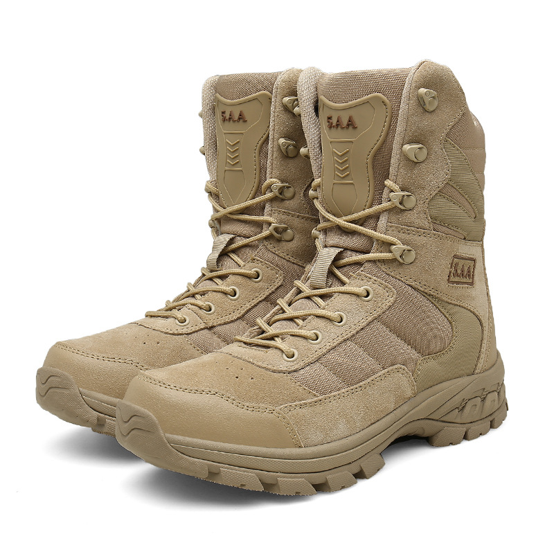 Men's Waterproof NonSlip Military Combat Boots Hunting Hiking Boots Safety Work Boots
