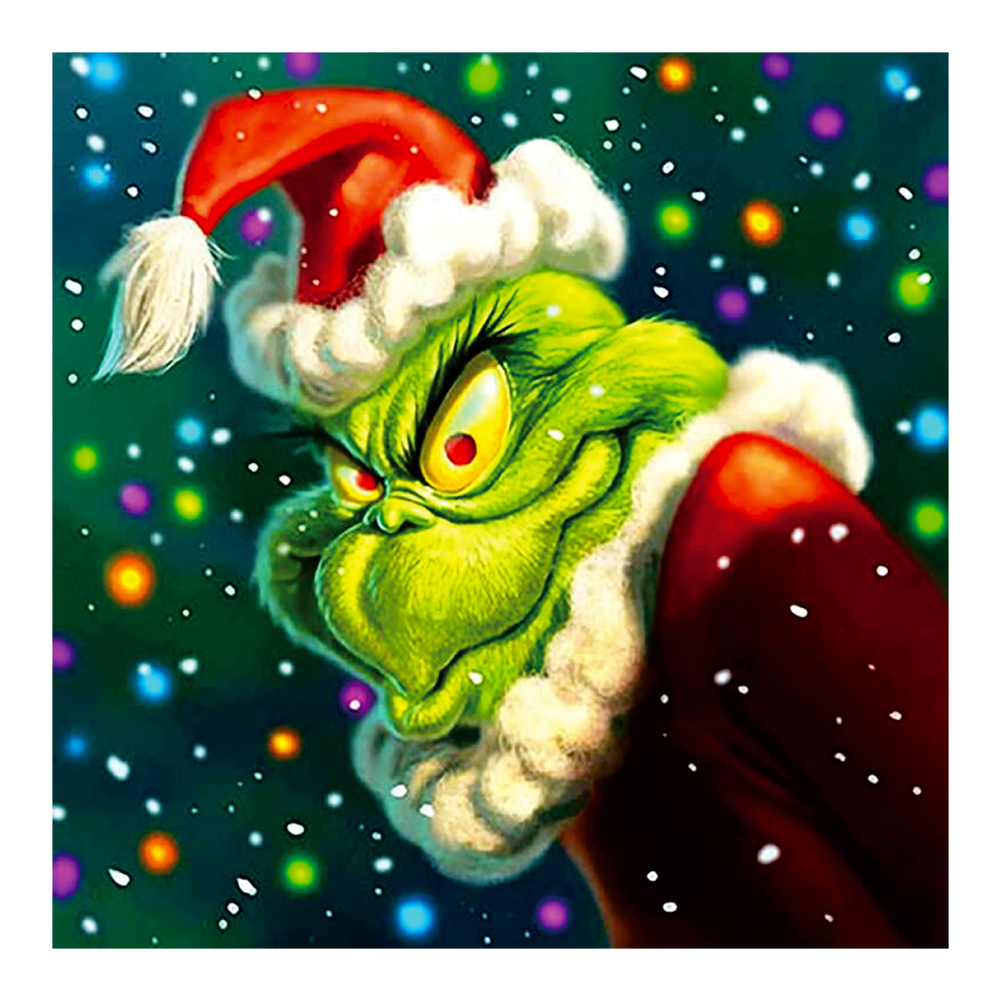 Diamond Painting - Full Round - Grinch(30*40cm)--Best  Cheap-Cartoon-323749