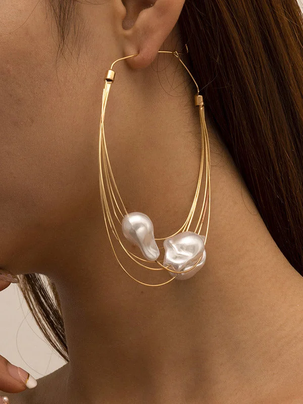 Normcore Tasseled Pearl Ear-Ring