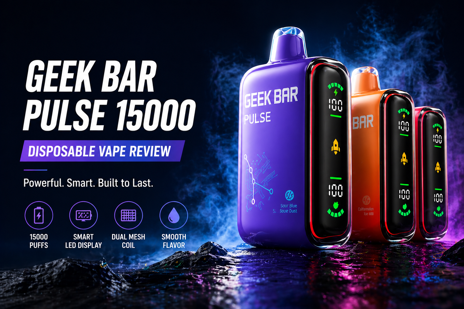 Geek Bar Pulse 15000 Disposable Vape Full Review