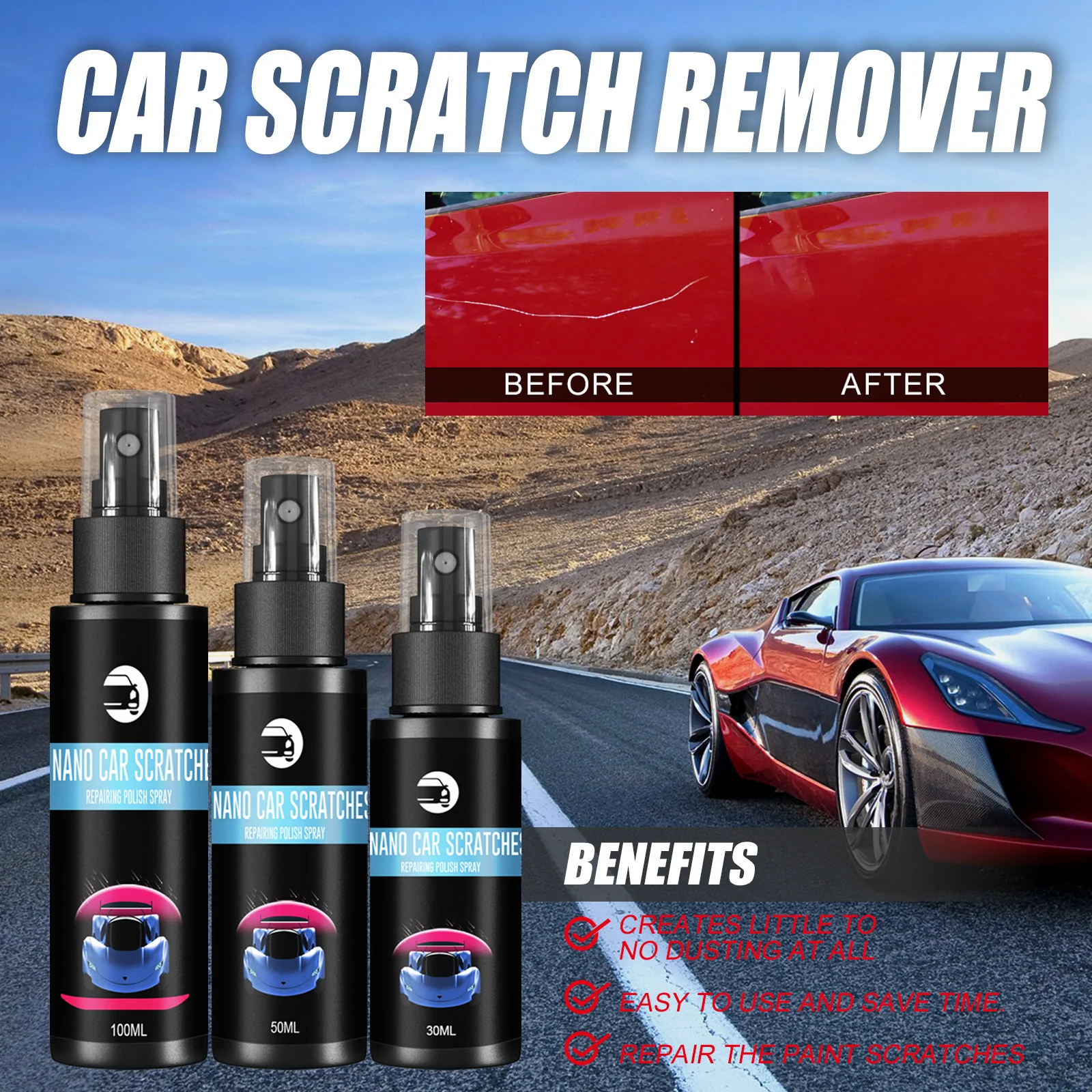 Nano Spray Car Scratch Repair Technology