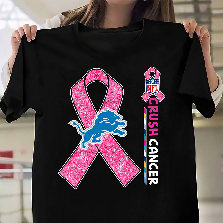 NFL Detroit Lions Crush Cancer Shirt