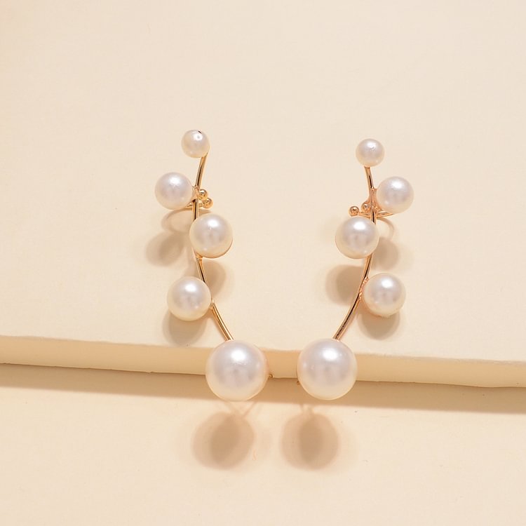 5 Pearl Earrings